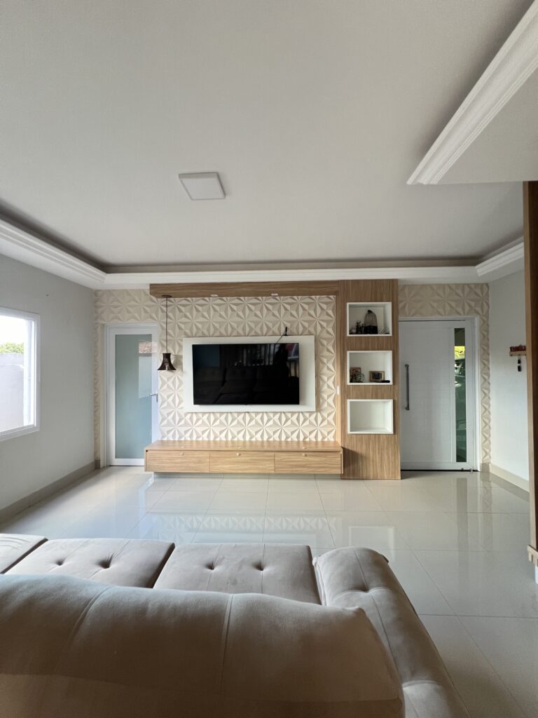 sala de estar com esquadrias feitas pela Alumiter